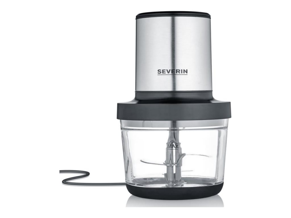 Severin KM 3867, 1 L, Sort, Sølv, Transparent, Glas, Plast, Knapper, 400 W