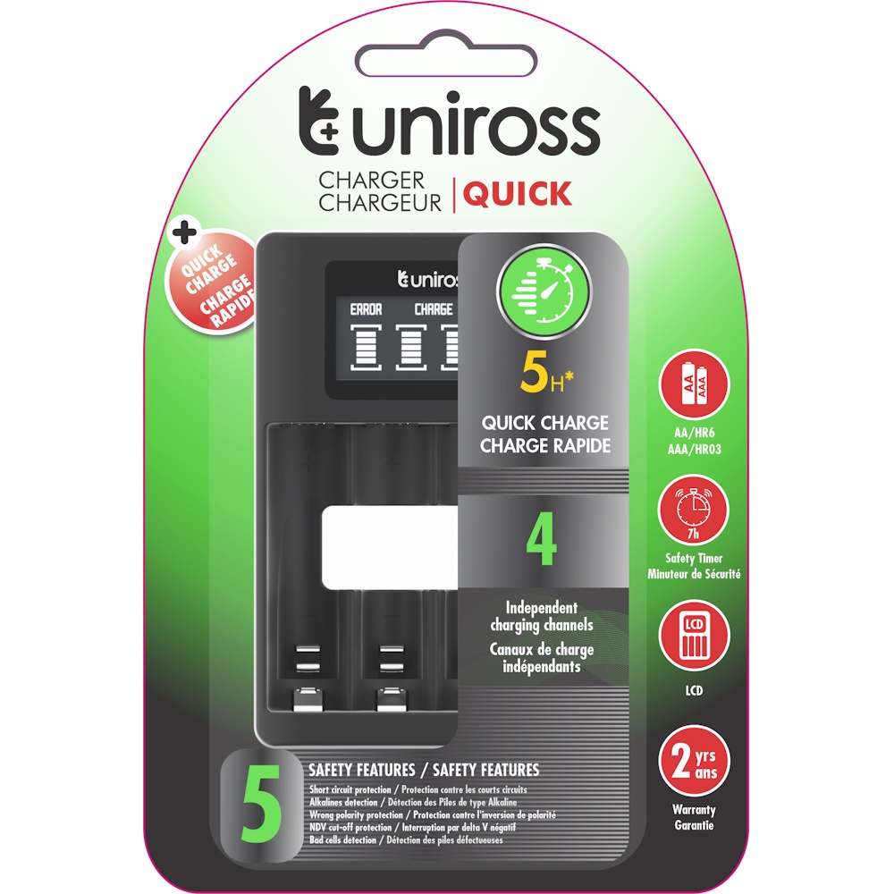 Uniross Quick Charge AA+AAA Batterioplader