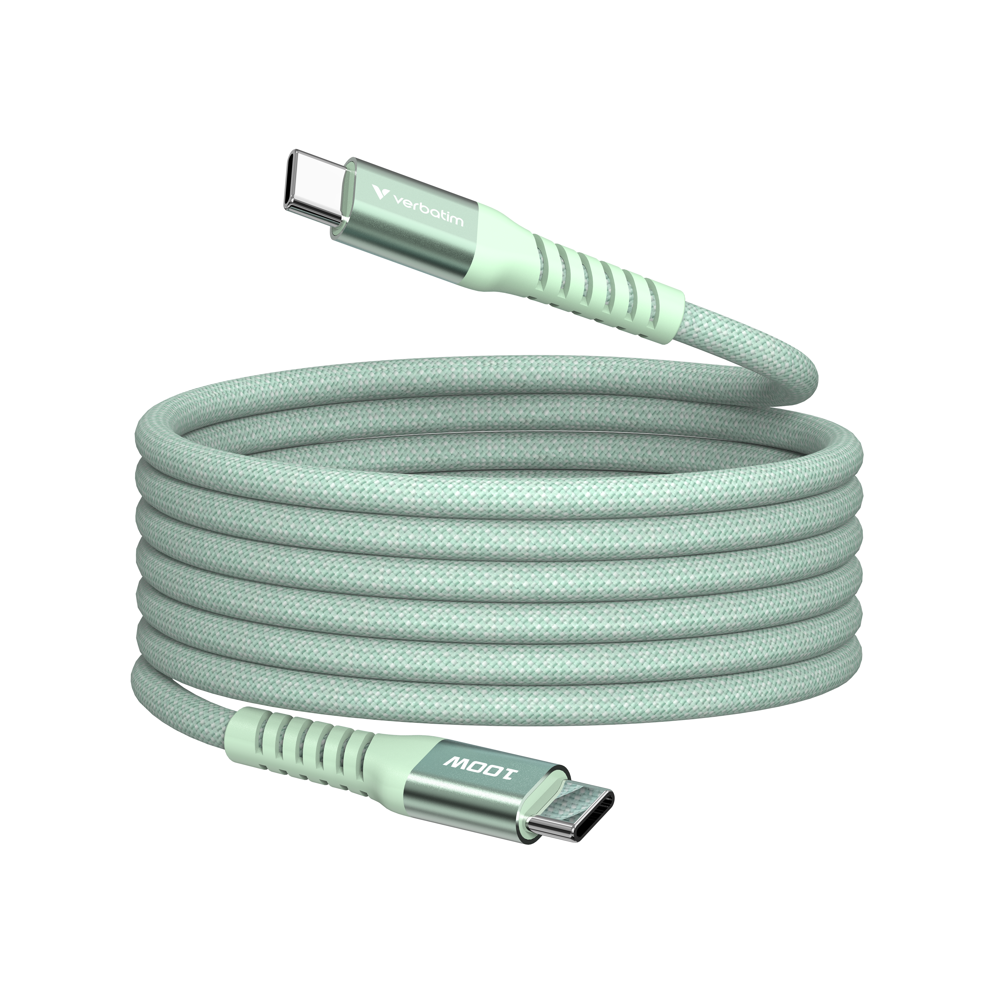 Verbatim - Sync & Charge Magnetic Cable - 100w Usb-c To Usb-c 120 Cm