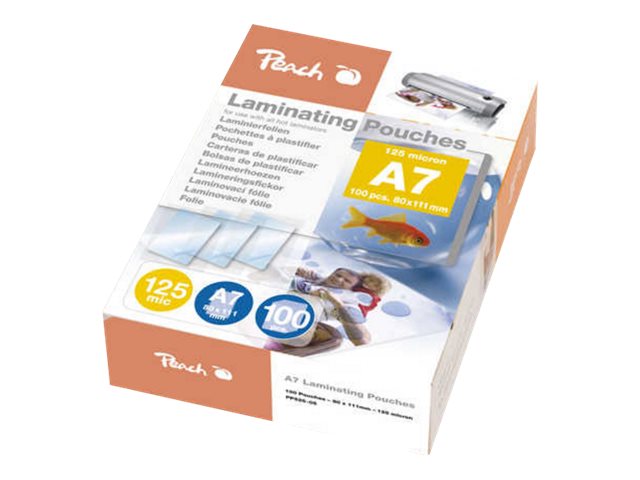Peach Laminerings poser A7 (74 x 105 mm)