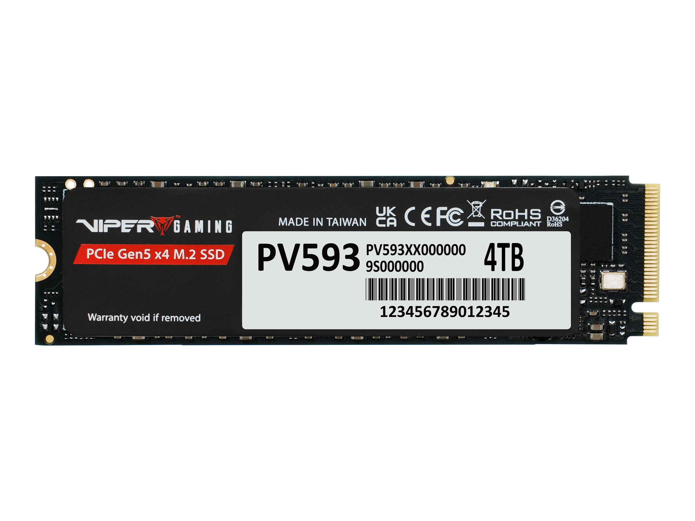 Patriot SSD Viper Gaming PV593 4TB M.2 PCI Express 5.0 x4 (NVMe)