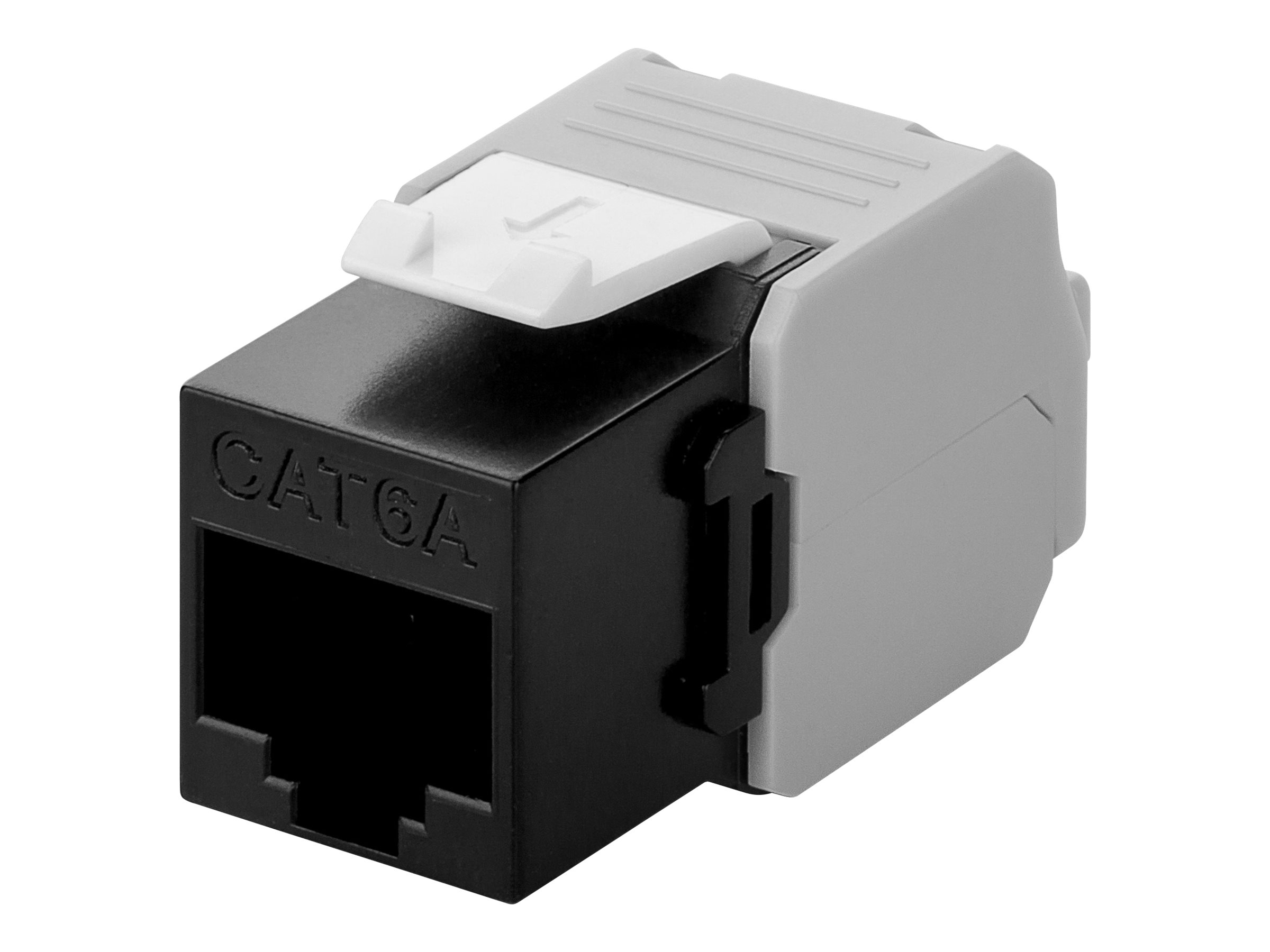 Goobay Keystone modul RJ45 CAT 6A, UTP 16,5 mm bred, krokodilletype, til værktøjsfri IDC-montering