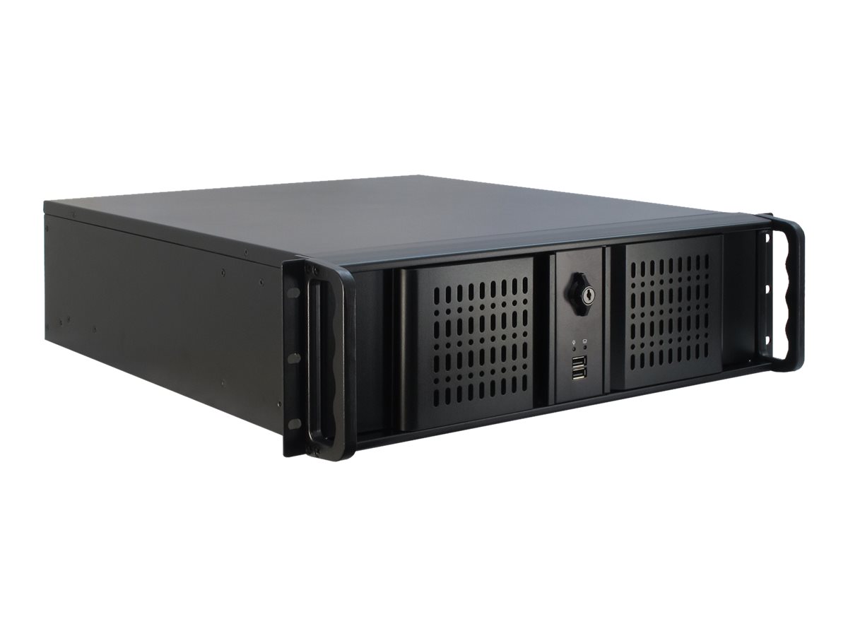 Inter-Tech IPC 3U-3098-S - Rack-monterbar 3U - ATX - ingen strømforsyning (ATX) - USB