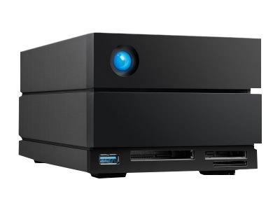 LaCie 2big Dock STLG20000400 - Harddisk-array - 20 TB - 2 bays (SATA-600) - HDD 10 TB x 2 - Thunderbolt 4, USB 3.2 Gen 2 (ekstern) - med 5 års Rescue Data Recovery Service Plan