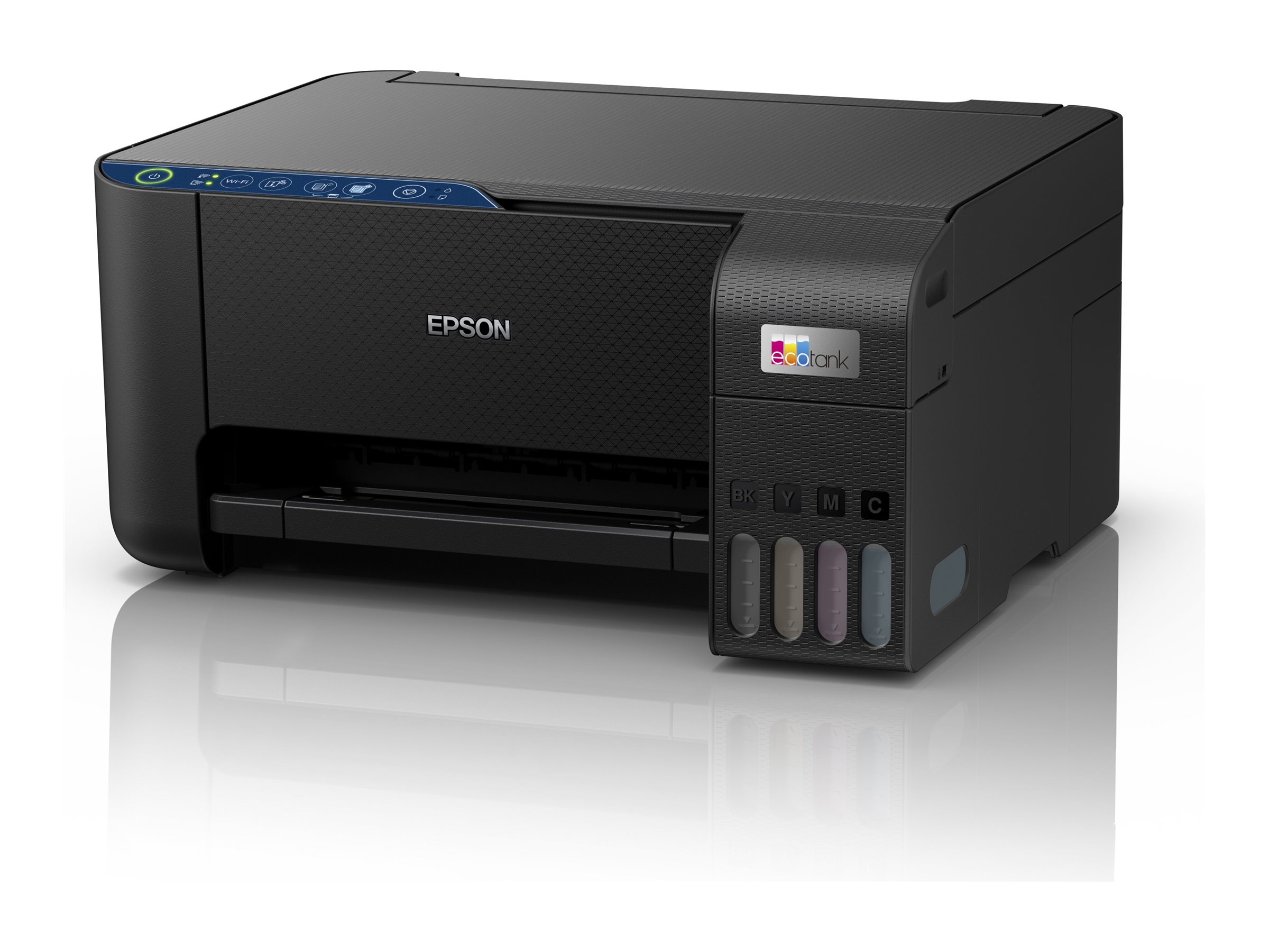 Epson EcoTank ET-2861 - Multifunktionsprinter - farve - blækprinter - ITS - A4 (medie) - op til 10 spm (udskriver) - 100 ark - Wi-Fi, USB - sort