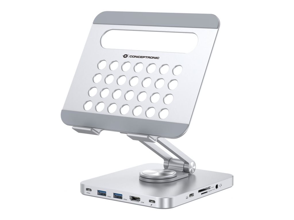 Conceptronic DONN26G USB-C Dockingstation + tabletstander