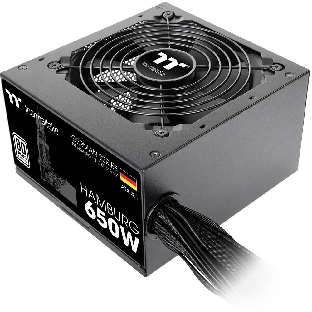 Thermaltake HAMBURG power supply unit Strømforsyning - 650 Watt - ATX - 80 Plus Ja
