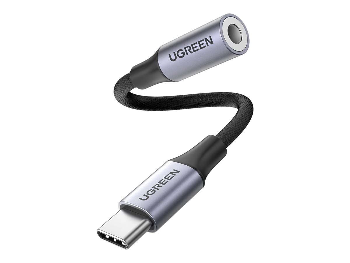 Ugreen USB-C til hovedtelefon jackstikadapter Grå