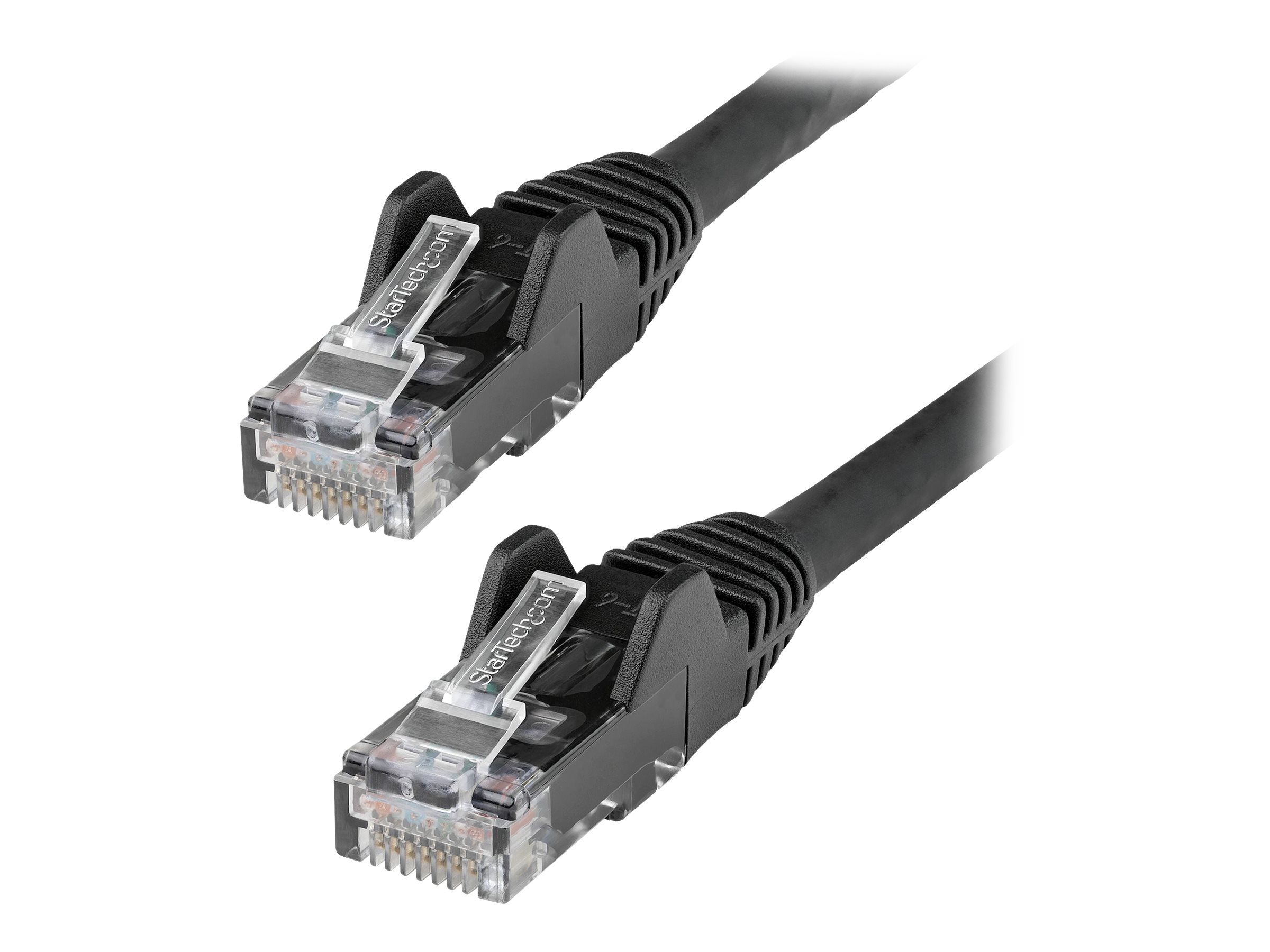 StarTech.com 1m LSZH CAT6 Cable, 10 Snagless RJ45 100W Network Patch Cord Strain Relief, CAT 6 10GbE UTP, Black, Individually Tested/ETL, Low Smoke billede