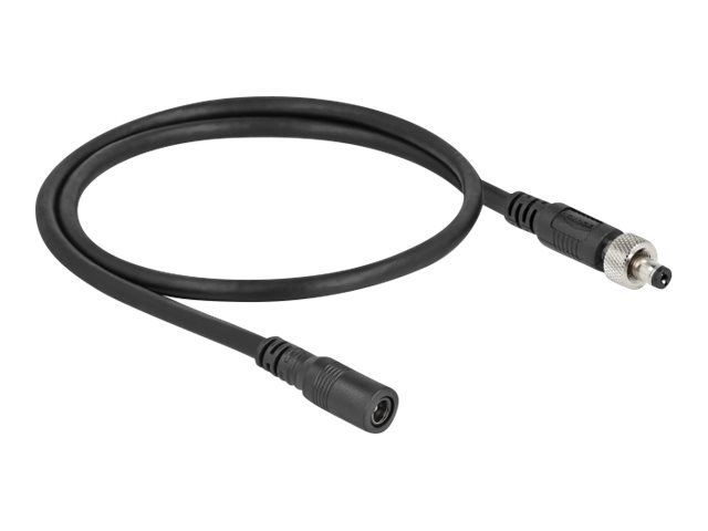 Delock Forlængerkabel til strøm 50cm Sort