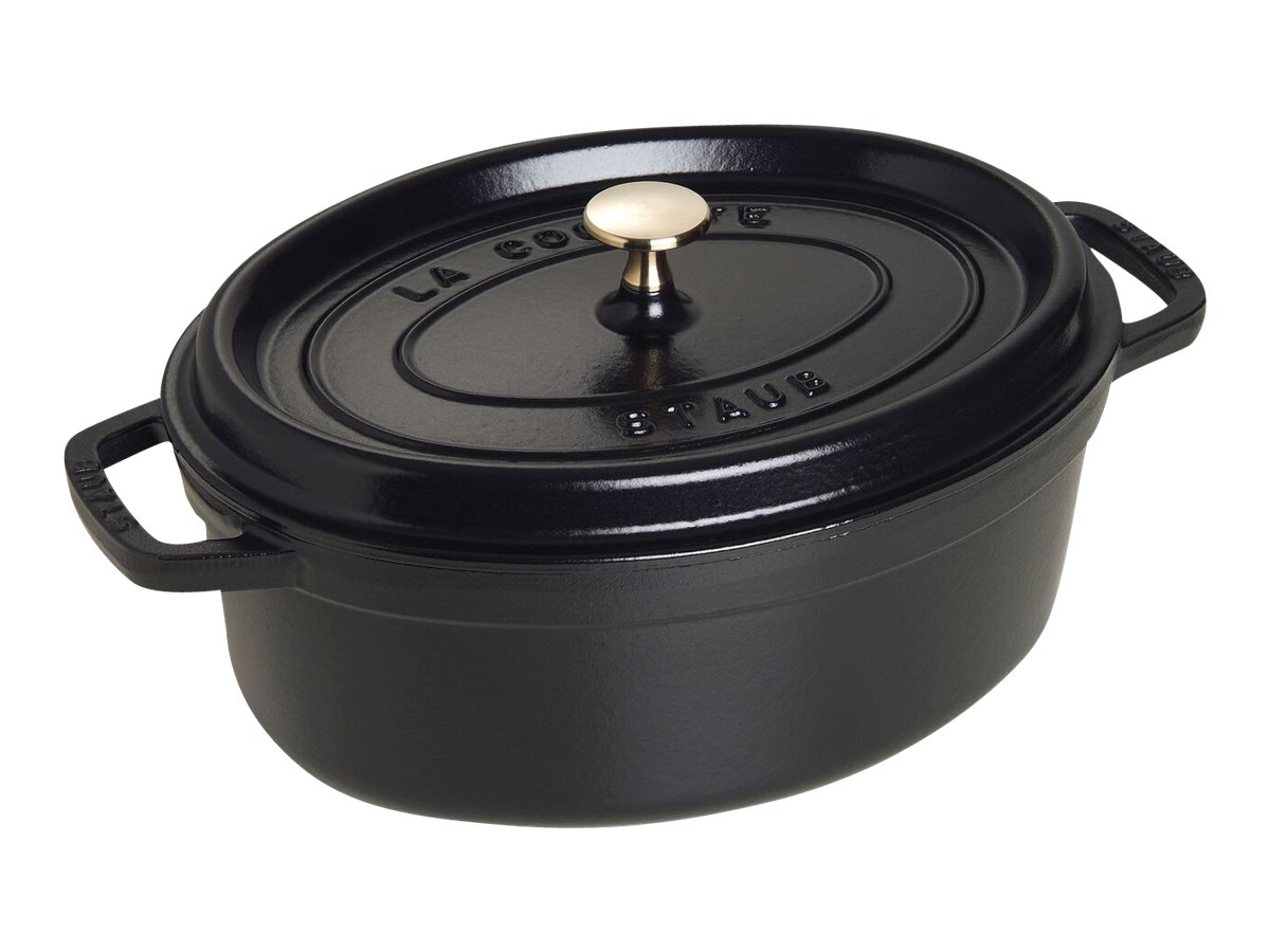 Gryde i støbejern 4,2 l oval - ZWILLING Staub La Cocotte, sort