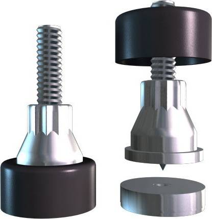 Soundcare SuperSpike 3 | Standard | 1/4 Thread, 4-pack | Black