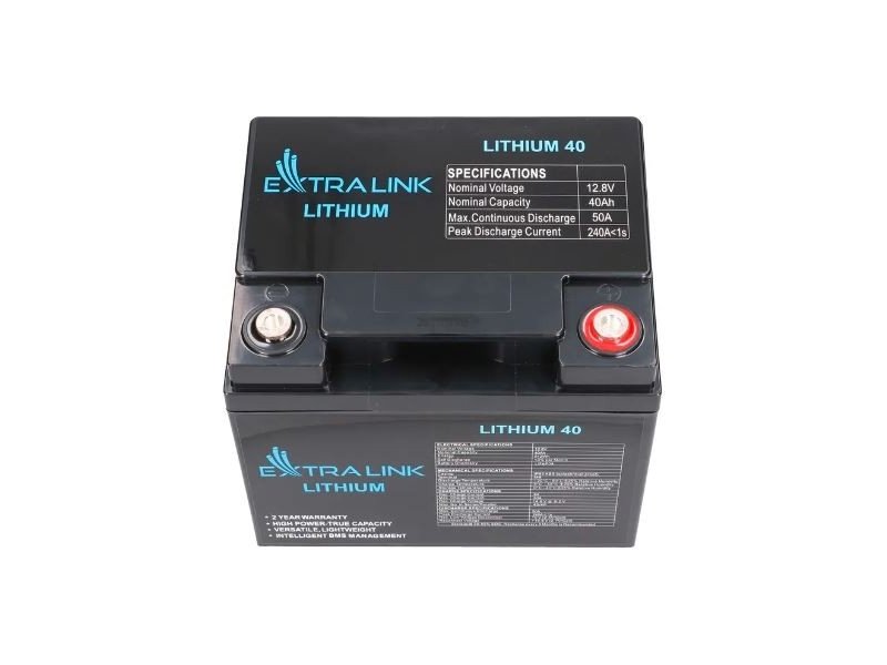 Extralink Accumulator LiFePO4 12.8V 40AH BMS Lithium batteri