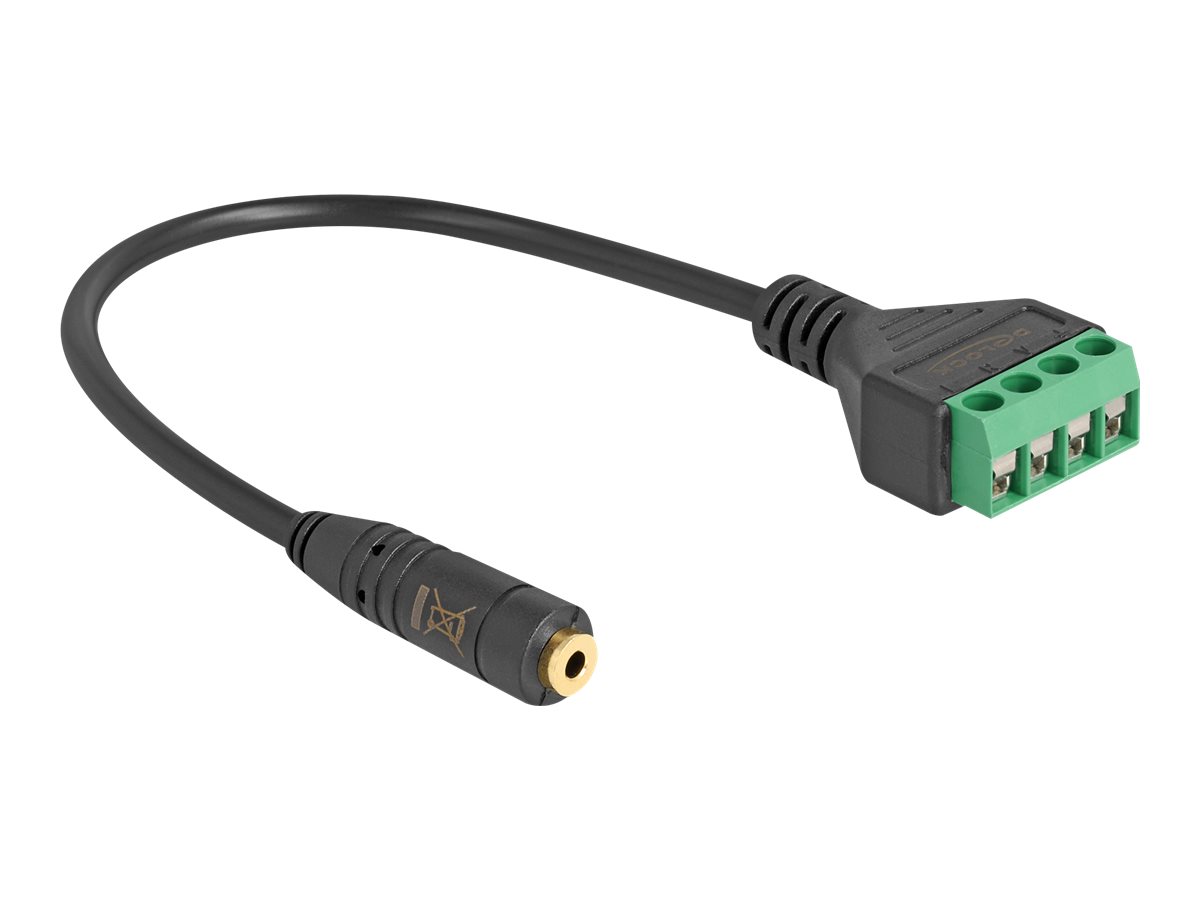 Delock Lyd adapter 20cm Sort