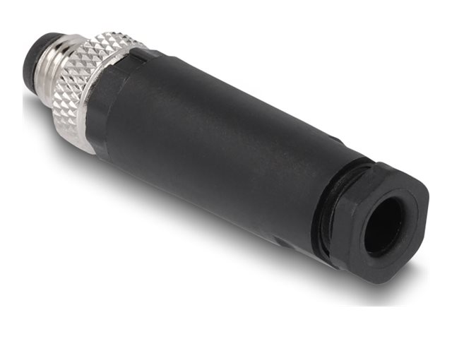 Delock Strøm-konnektor Sort Sølv