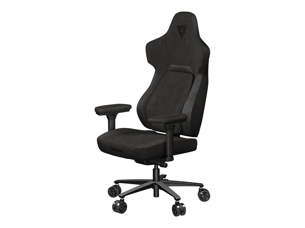 ThunderX3 Core Loft - Stol - ergonomisk - armstøtter - T-formet - vippe - drejeled - stål, leatherette - sort