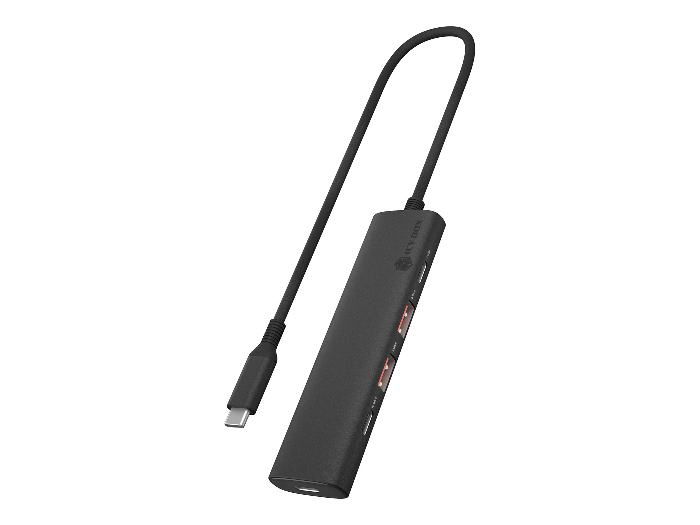 ICY BOX IB-HUB1437-CPD Hub 4 porte USB billede