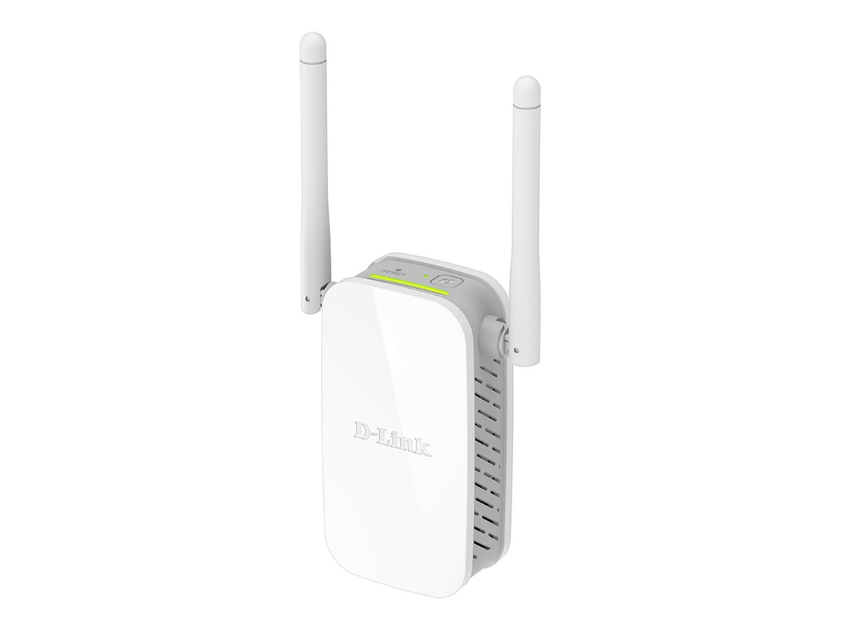 D-Link N300 Wi-Fi Range Extender, up to 300Mbps, 10/100 Ethernet,white