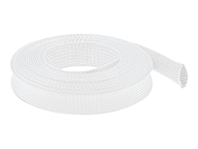 Delock Braided Sleeving stretchable 5m Hvid