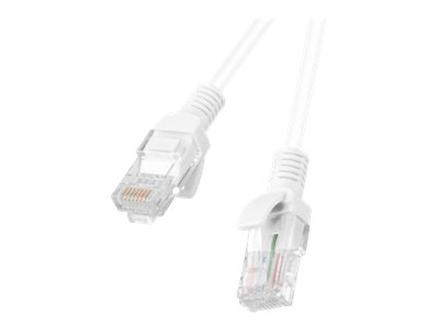 Lanberg CAT 5e Ikke afskærmet parsnoet (UTP) 1m Patchkabel Hvid RAL 9010