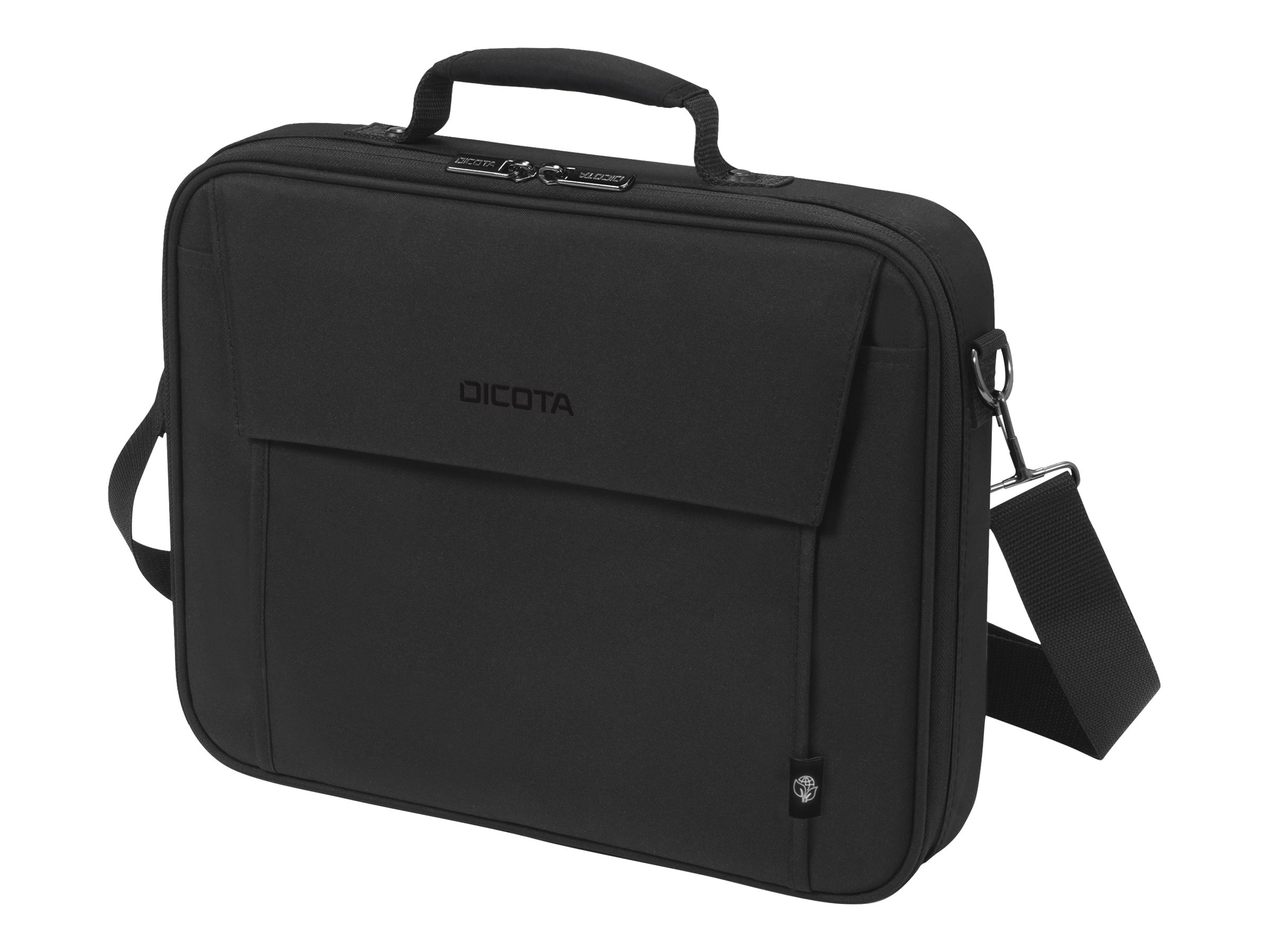 DICOTA Eco Multi Bæretaske 14.1" Metal 300D RPET polyester Sort