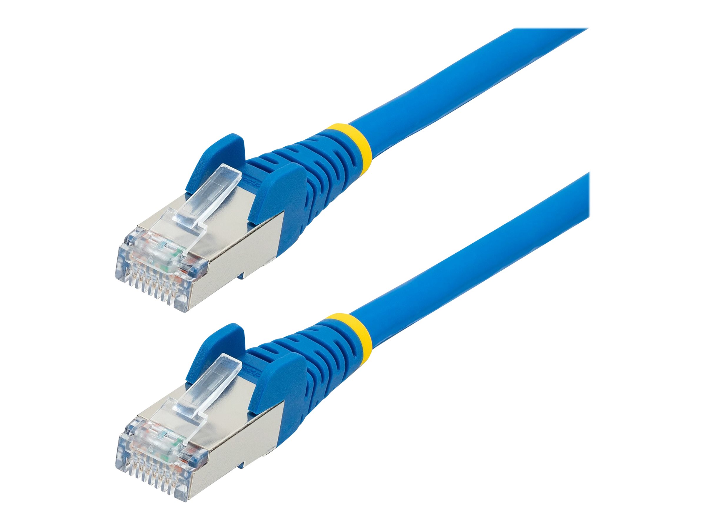 StarTech.com 50cm CAT6a Cable - Blue - Low Smoke Zero Halogen (LSZH) - 10GbE 500MHz 100W ++ Snagless RJ-45 w/Strain Reliefs S/FTP Network Patch Cord