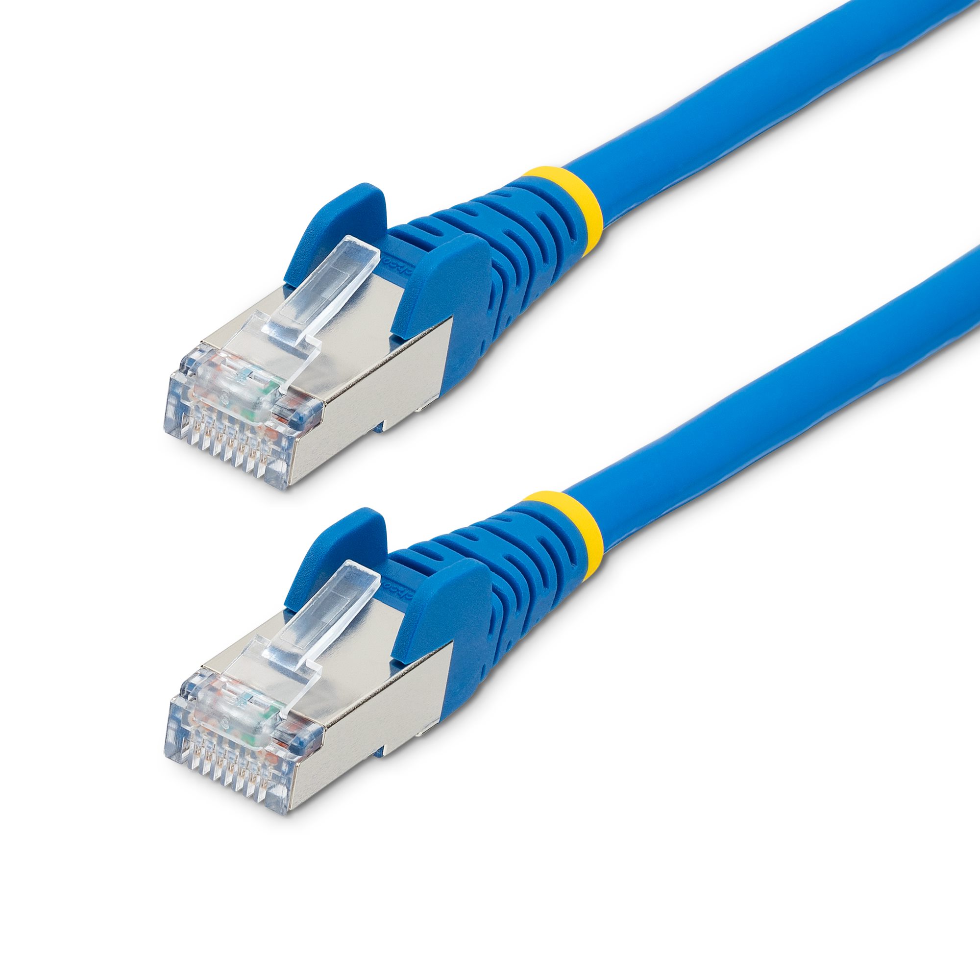 StarTech.com 50cm CAT6a Cable - Blue - Low Smoke Zero Halogen (LSZH) - 10GbE 500MHz 100W ++ Snagless RJ-45 w/Strain Reliefs S/FTP Network Patch Cord