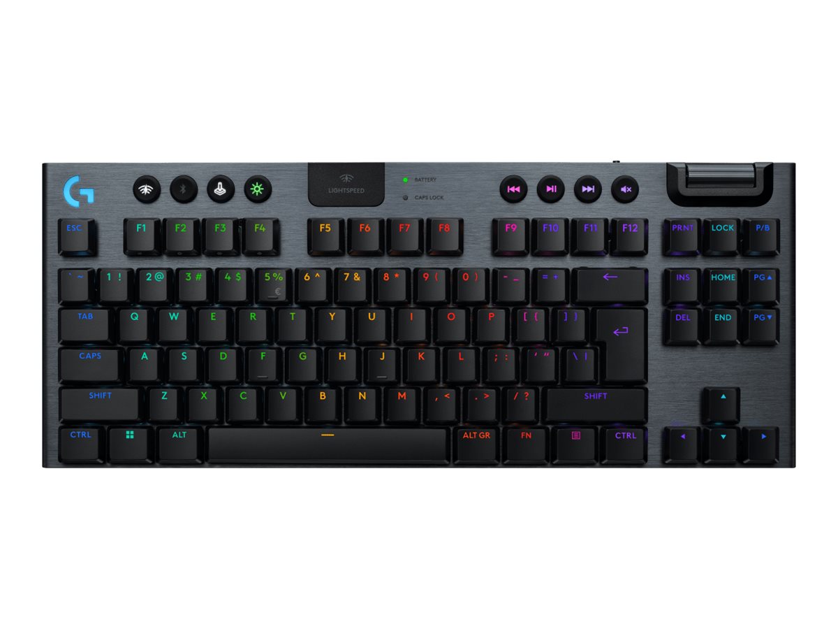 Logitech G915 X LIGHTSPEED - TKL - Tactile - 80 % (TKL) - Gaming Tastatur - Amerikansk engelsk - Sort