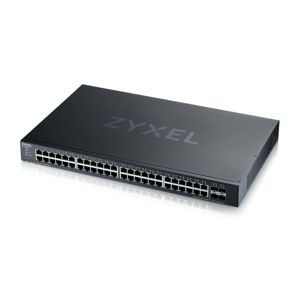 Zyxel XGS1935 Series XGS1935-52 - Switch - administreret - L3 Lite - smart - 48 x 10/100/1000 + 4 x 10 Gigabit SFP+ (uplink) - monterbar på stativ - for Zyxel DAC10G-1M v2, DAC10G-3M v2, SFP10, SFP-1000, SFP-BX1310-10, SFP-BX1550, SFP-SX-D