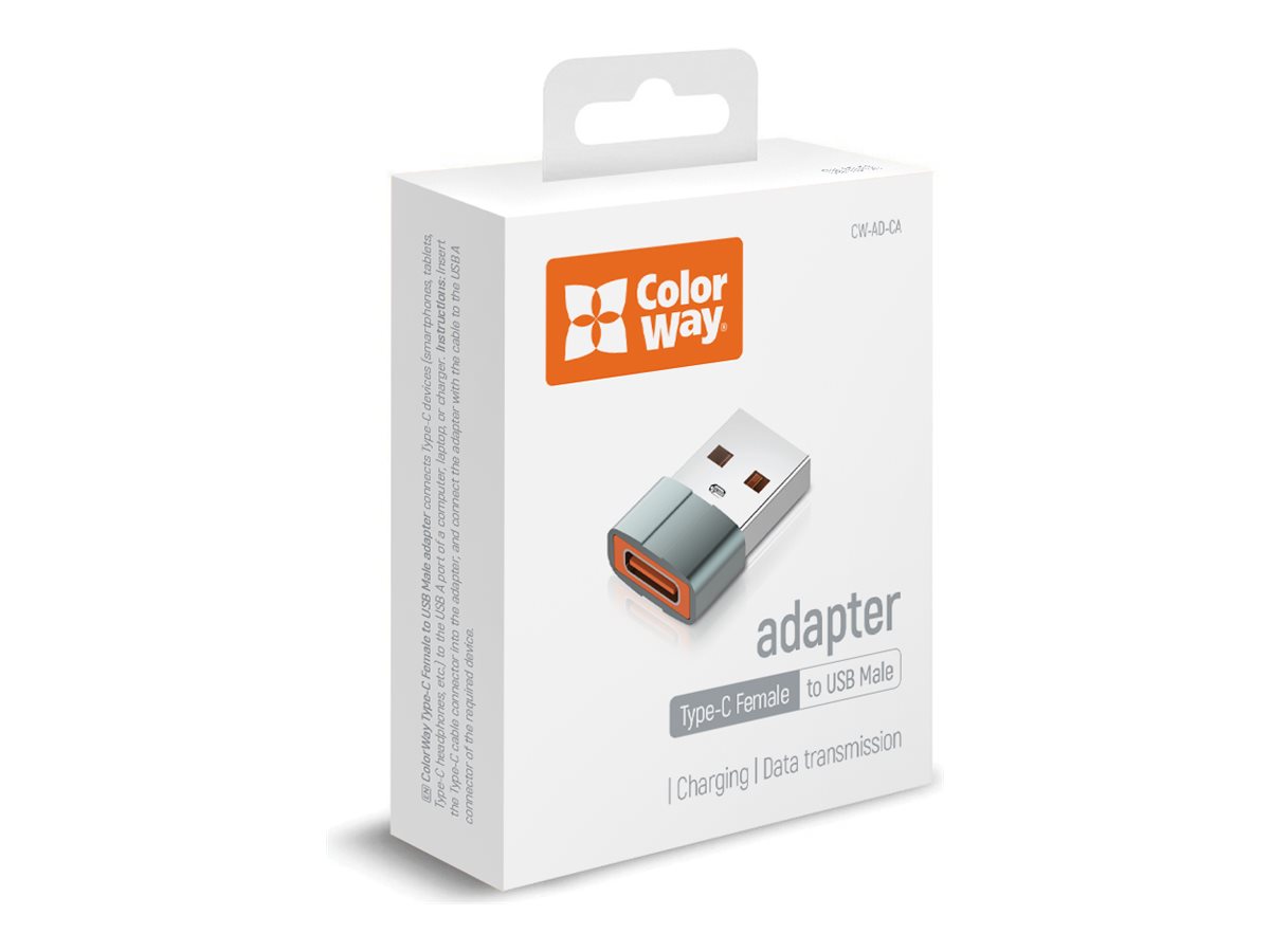 ColorWay USB 2.0 USB-C adapter Grå
