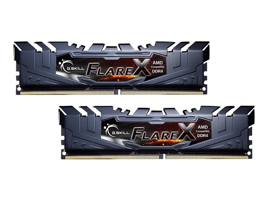 G.Skill Flare X DDR4-3200 - 32GB - CL16 - Dual Channel (2 pcs) - AMD Optimized - Sort