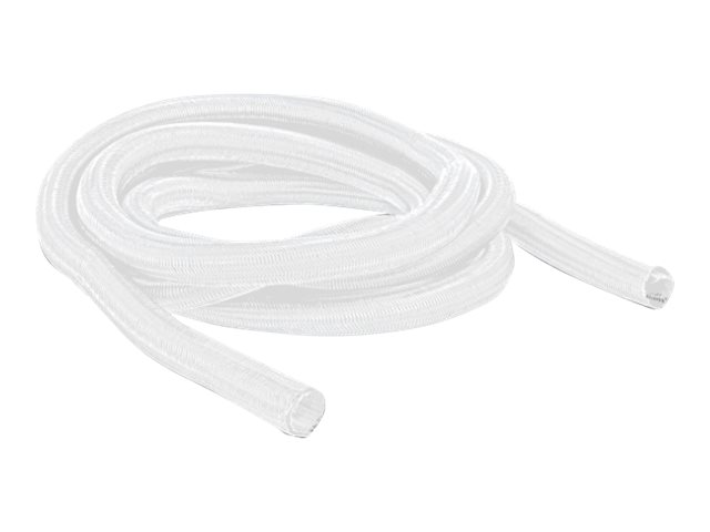 Delock Braided Sleeving self-closing - Flettet hylster - 2 m - hvid