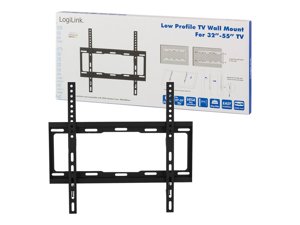 LogiLink BP0011, 81,3 cm (32), 139,7 cm (55), 40 kg, 200 x 100 mm, 400 x 400 mm, Sort