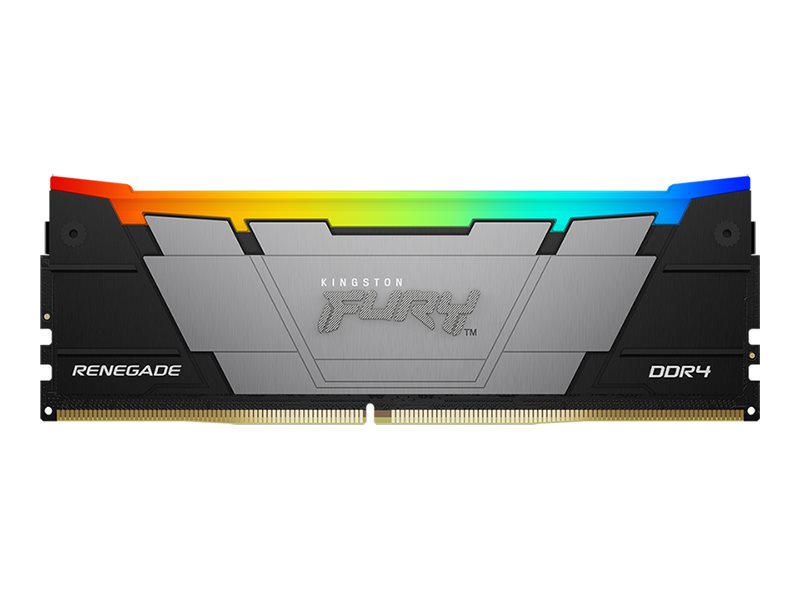 Kingston FURY Renegade RGB - DDR4 - modul - 16 GB - DIMM 288-PIN - 3200 MT/s / PC4-25600 - CL16 - 1.35 V - ikke bufferet - ikke-ECC - sort
