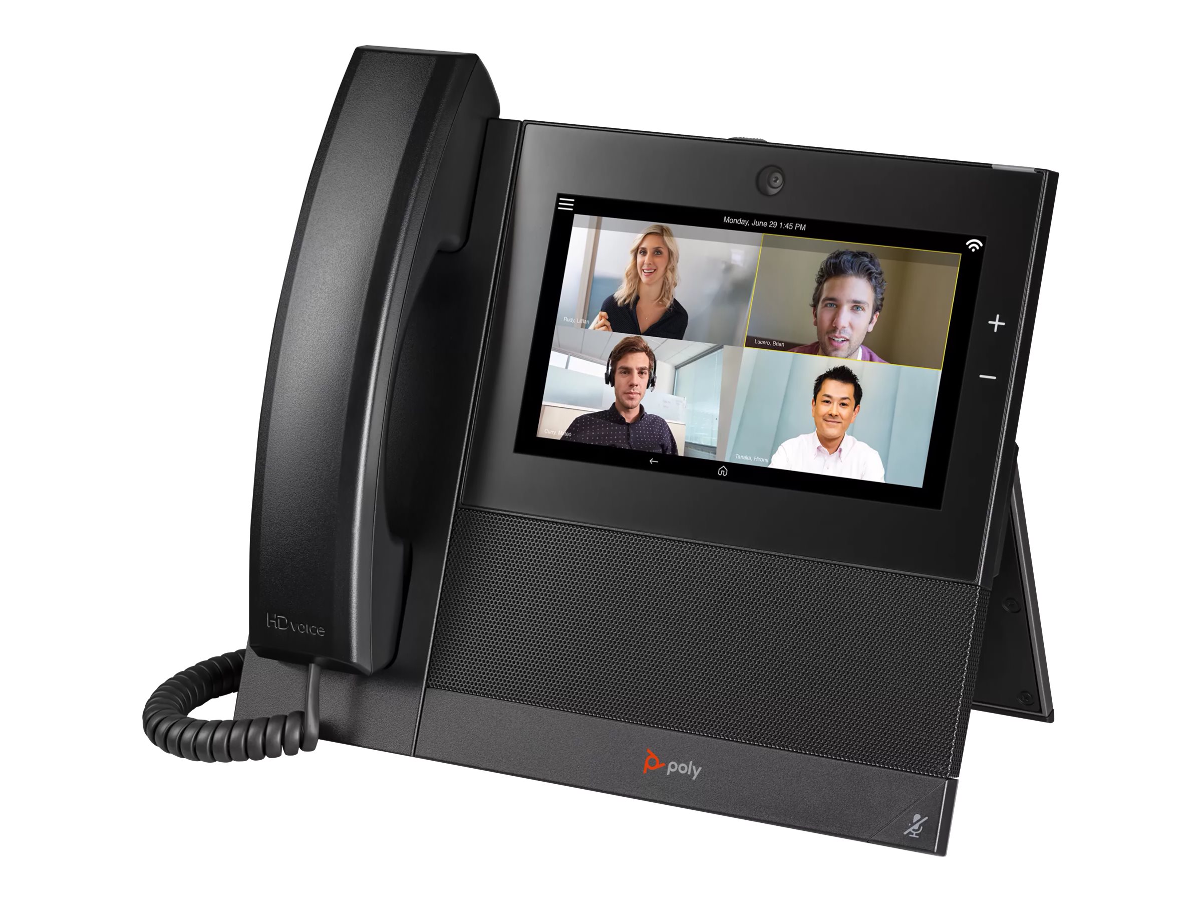 HP Poly CCX 700 OpenSIP - VoIP-telefon - med digitalkamera med opkalds-ID/opkald venter - SIP, RTCP, RTP - 24 linier - sort