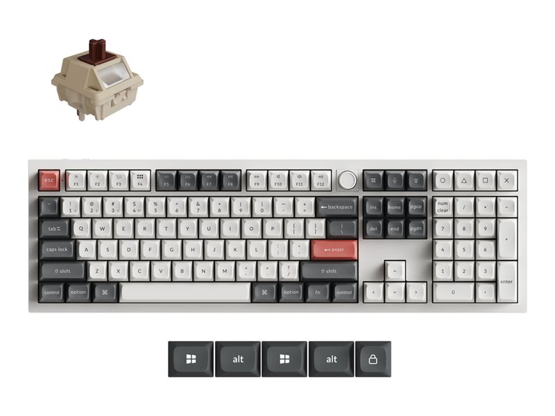 Keychron Q6 Ultra 8K Tastatur Mekanisk RGB Kabel & trådløs