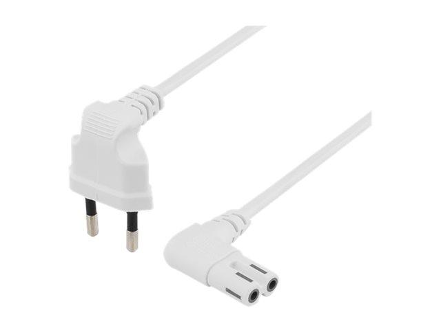 DELTACO DEL-109BV Strømkabel 5m Hvid