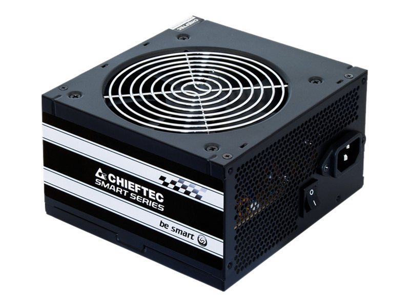 Chieftec Smart Series GPS-400A8 - Strømforsyning (intern) - ATX12V 2.3 - 80 PLUS - AC 230 V - 400 Watt - aktiv PFC - sort