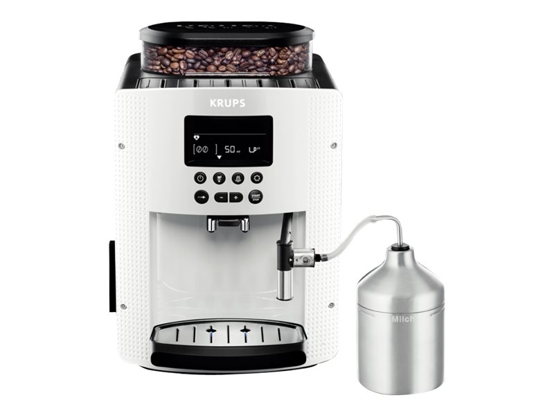 Krups Essential EA8161 Automatisk kaffemaskine Hvid