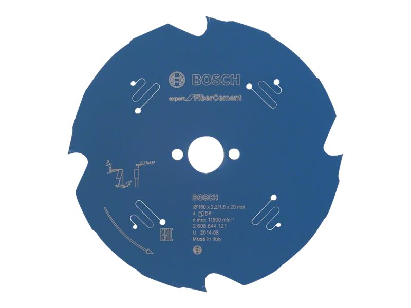 Bosch Rundsavsklinge 160x20x2.2mm 4t Exp Fiber Ceme - 2608644121