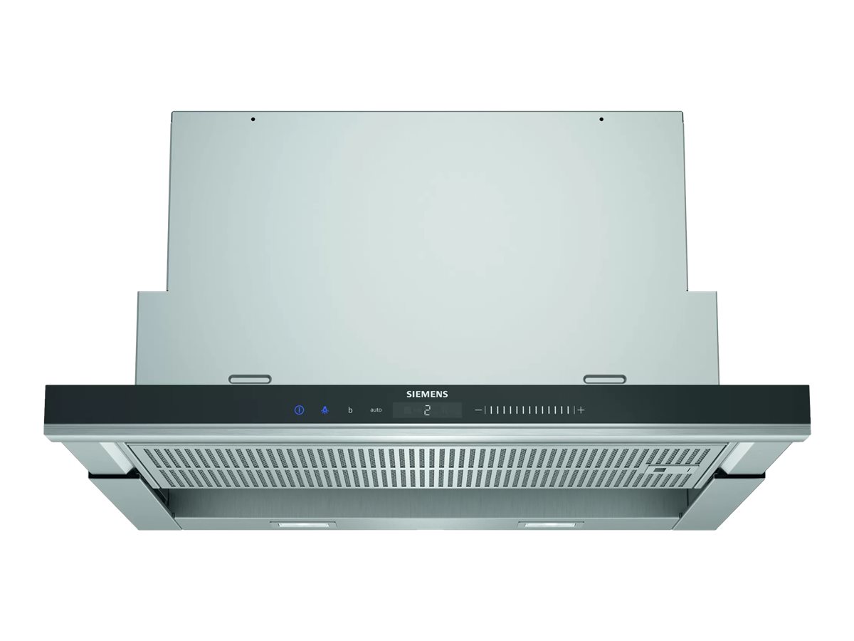 Siemens iQ700 LI69SA684 - Hætte - teleskopisk - Niche - bredde: 52.4 cm - dybde: 29 cm - udtrækning og recirkulation (-) - rustfrit stål