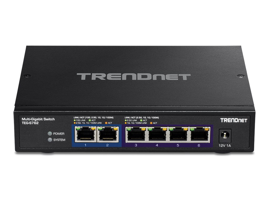 Trendnet TEG-S762 MultiGigabit switch - 6 porte (2×10G + 4×2,5G)