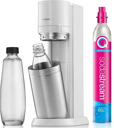 SodaStream Kolsyremaskin DUO White inkl. 1x Glasflaska & 1x Plastflaska