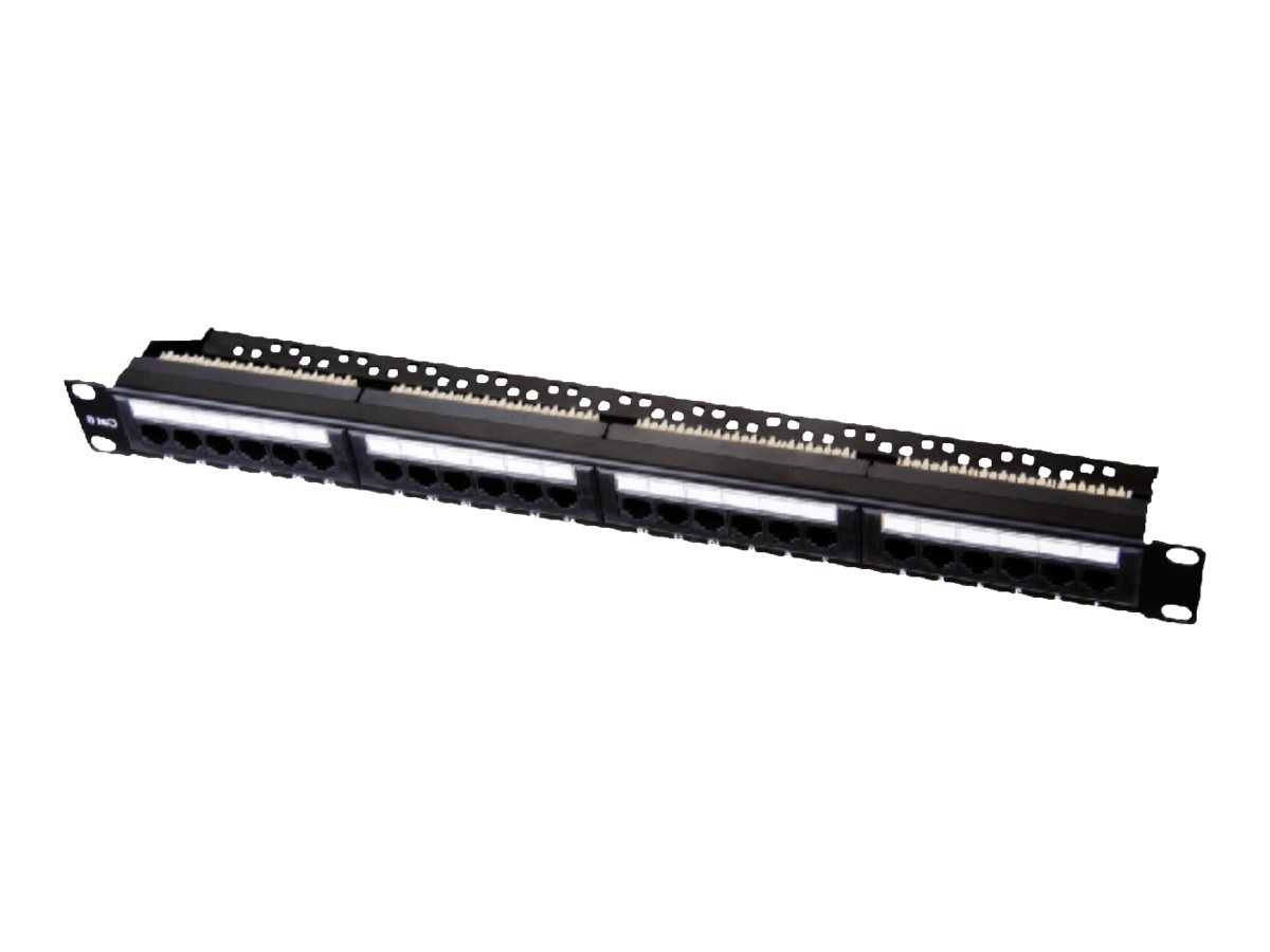 Patchpanel 48,30 cm (19) 1HE 24×UTP CAT.6 med ACT-understøttelse