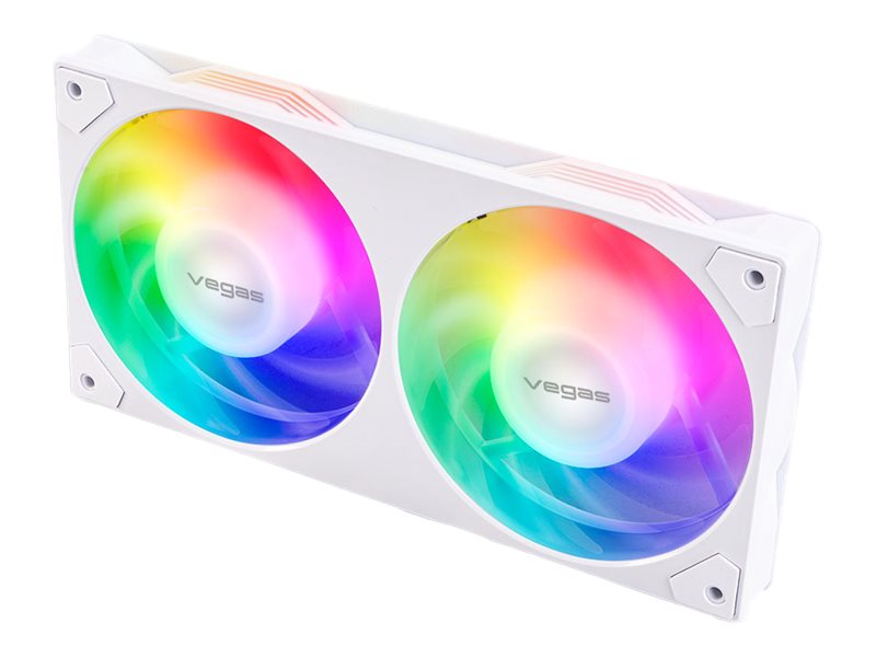 Akasa Vegas A-Series A24 Dual case fan 1-pack Hvid