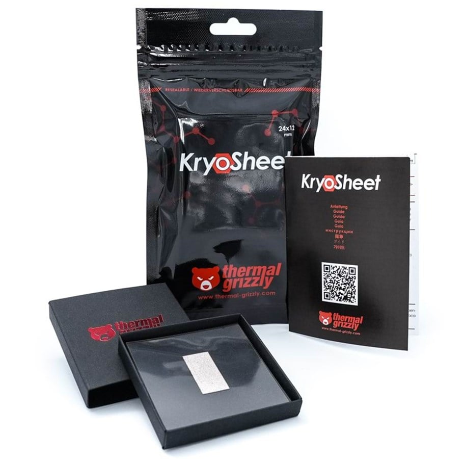 Thermal Grizzly KryoSheet thermal pad 24 x 12 mm billede