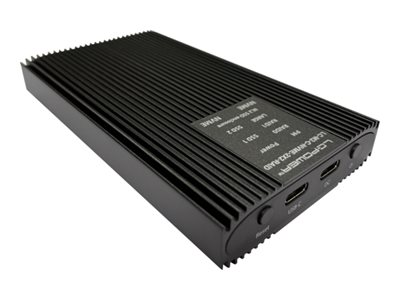 LC Power LC-M2-C-NVME-2X2-RAID - storage enclosure - M.2 NVMe Card - USB 3.2 (Gen 2x2)