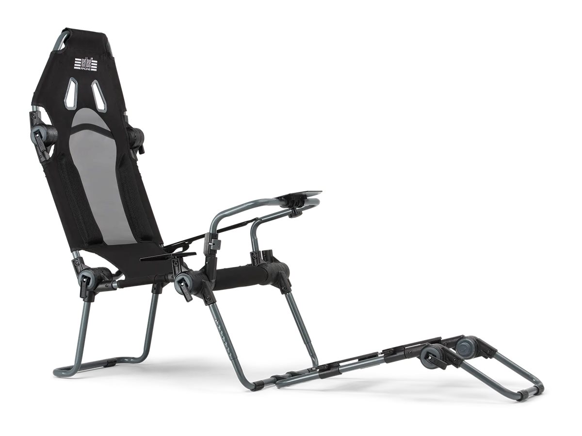 Next Level Racing F-GT Lite Formula and GT Foldable Simulator Cockpit - Grey Sim racercockpit - Stof - Op til 130 kg