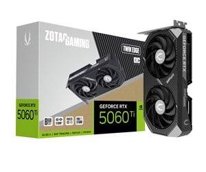 ZOTAC GAMING GeForce RTX 5060 Ti 8GB Twin Edge - Grafikkort - GeForce RTX 5060 Ti - 8 GB GDDR7 - PCIe 5.0 x8 - 3 x DisplayPort, HDMI