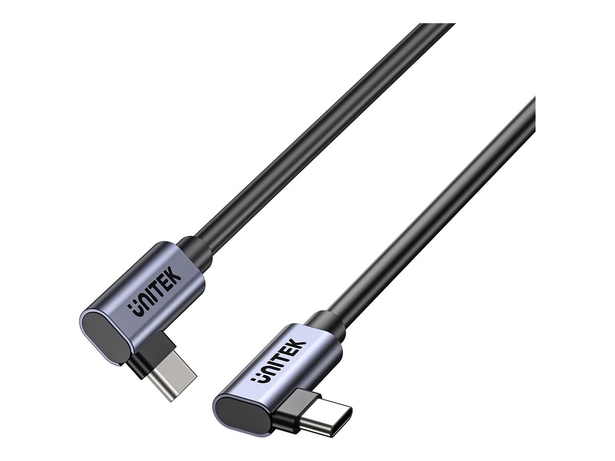 USB-C kabel 90° til 90° 100W PD 1 m - UNITEK